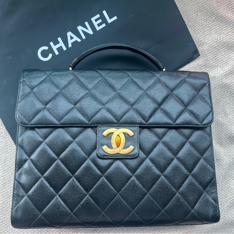 Chanel 香奈兒荔枝皮公事包
