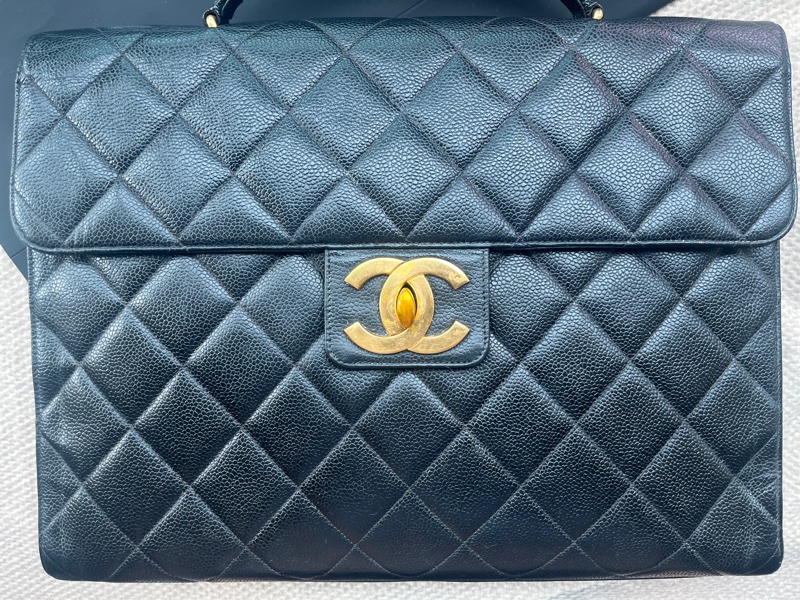 Chanel 香奈兒荔枝皮公事包-3