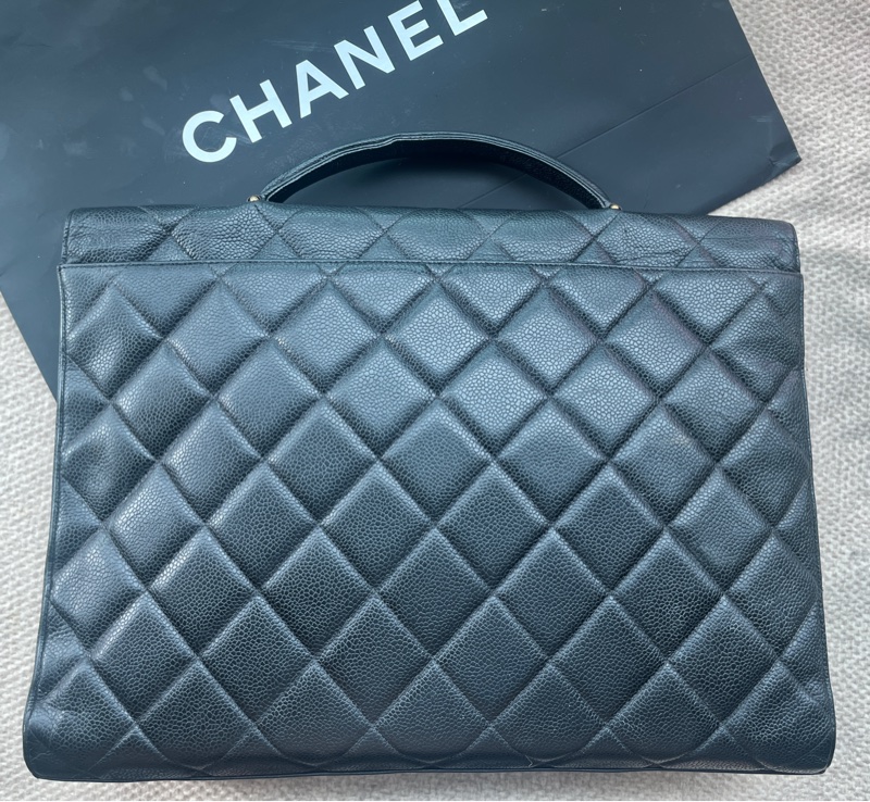 Chanel 香奈兒荔枝皮公事包-9