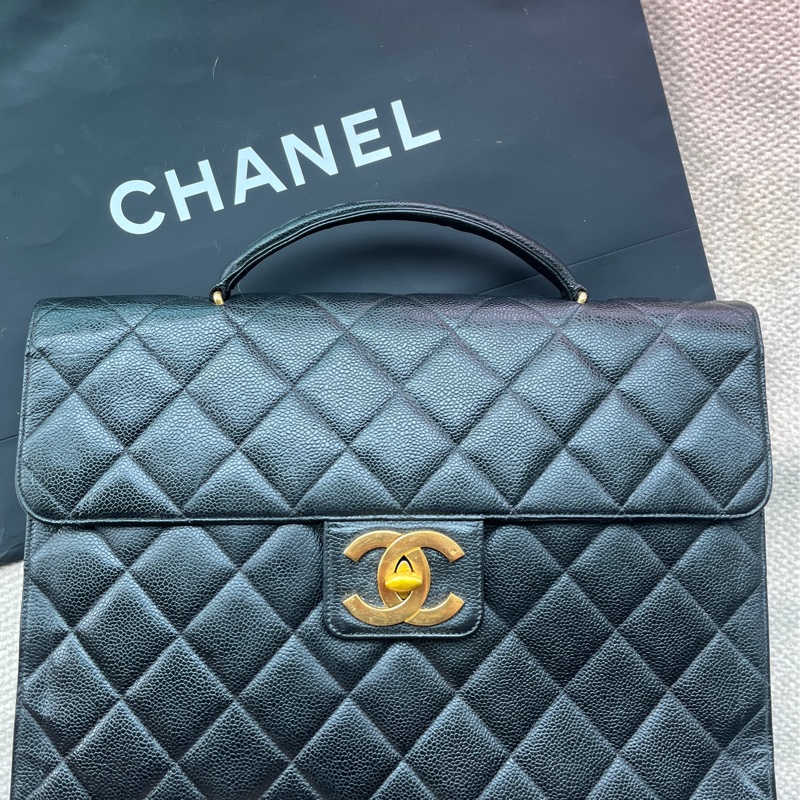 Chanel 香奈兒荔枝皮公事包-0
