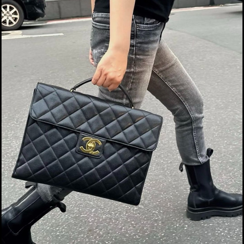 Chanel 香奈兒荔枝皮公事包-2