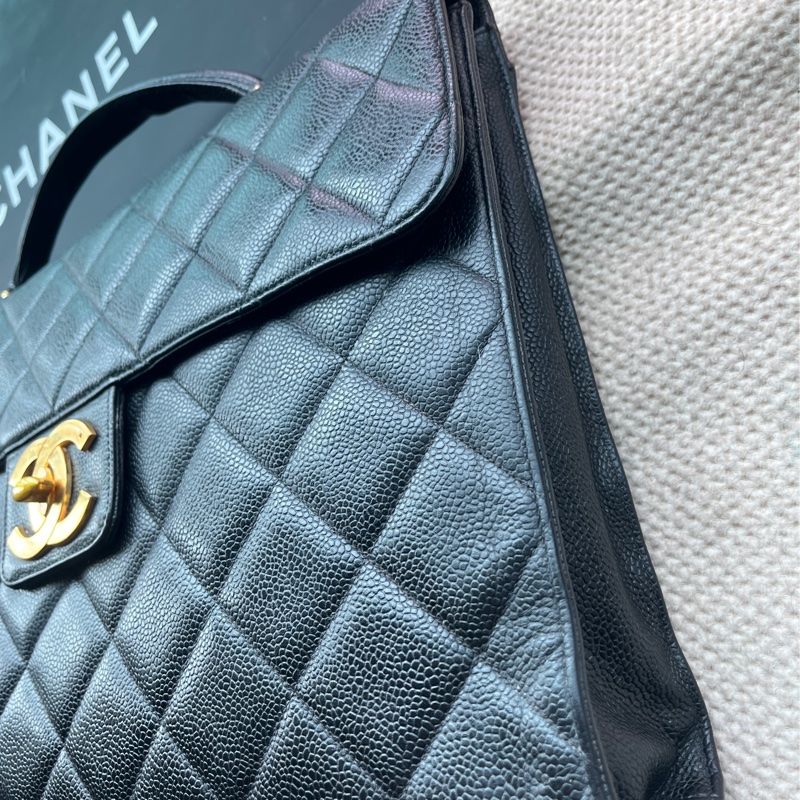 Chanel 香奈兒荔枝皮公事包-5