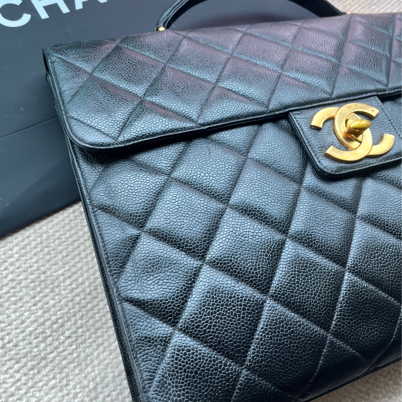Chanel 香奈兒荔枝皮公事包-6