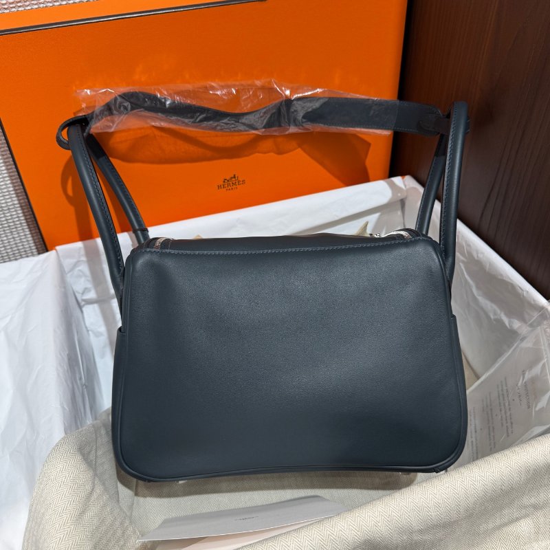 全新品 HERMES愛馬仕 Lindy26 盧梭綠拼孔雀綠-1
