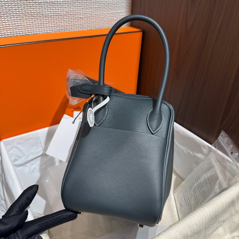 全新品 HERMES愛馬仕 Lindy26 盧梭綠拼孔雀綠-2