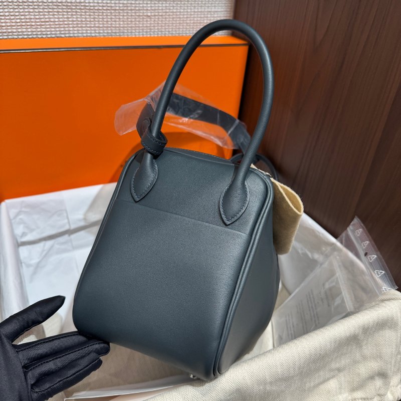 全新品 HERMES愛馬仕 Lindy26 盧梭綠拼孔雀綠-3