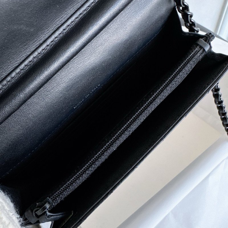近新品 香奈兒/Chanel so black 2.55 woc鏈條包-8