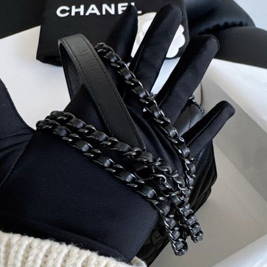 近新品 香奈兒/Chanel so black 2.55 woc鏈條包-10