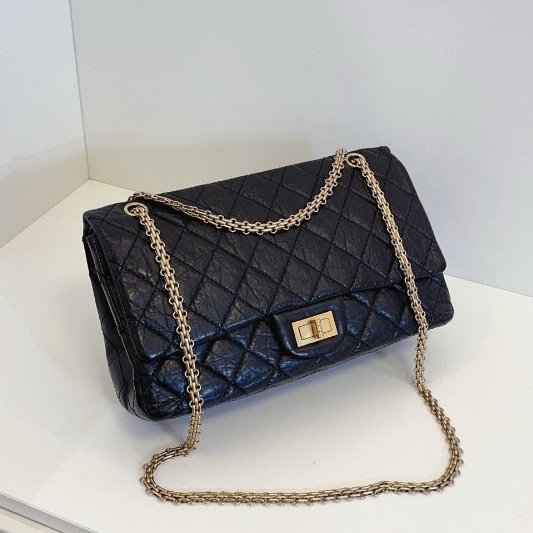 香奈兒/Chanel 經典黑金雙蓋2.55 鏈條包-2