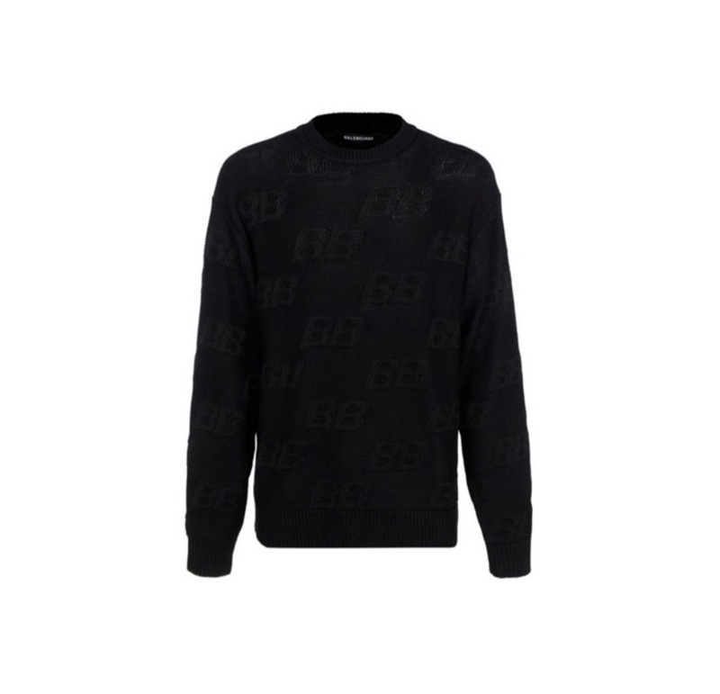 Balenciaga 黑色logo 毛衣S碼-0