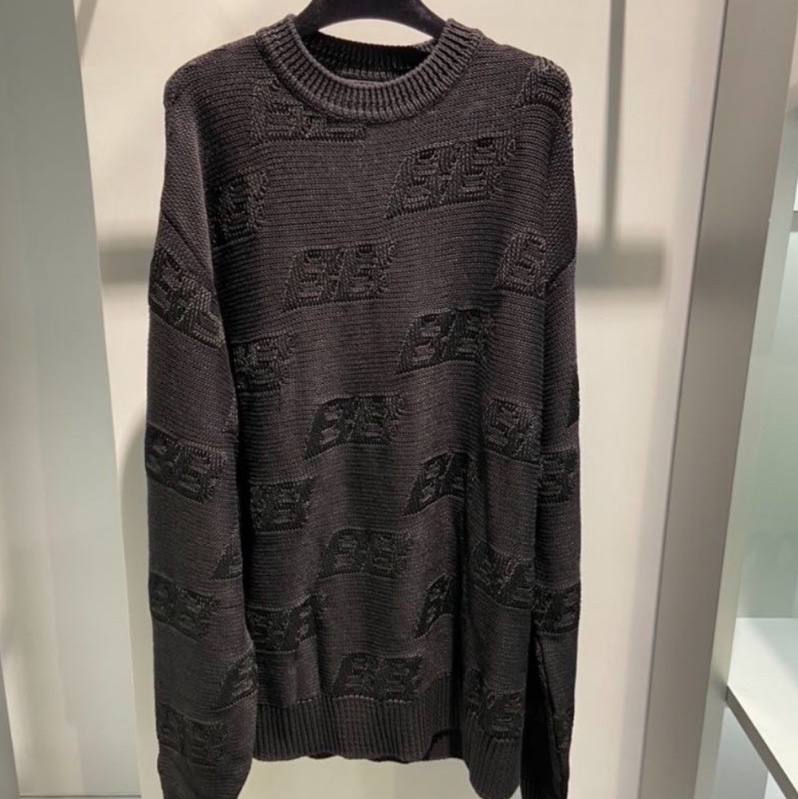Balenciaga 黑色logo 毛衣S碼-1