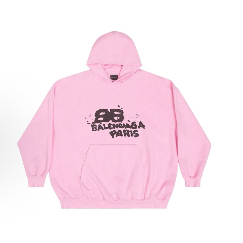 Balenciaga巴黎世家 Logo印花连帽长袖 卫衣 宽松版型 男款-0