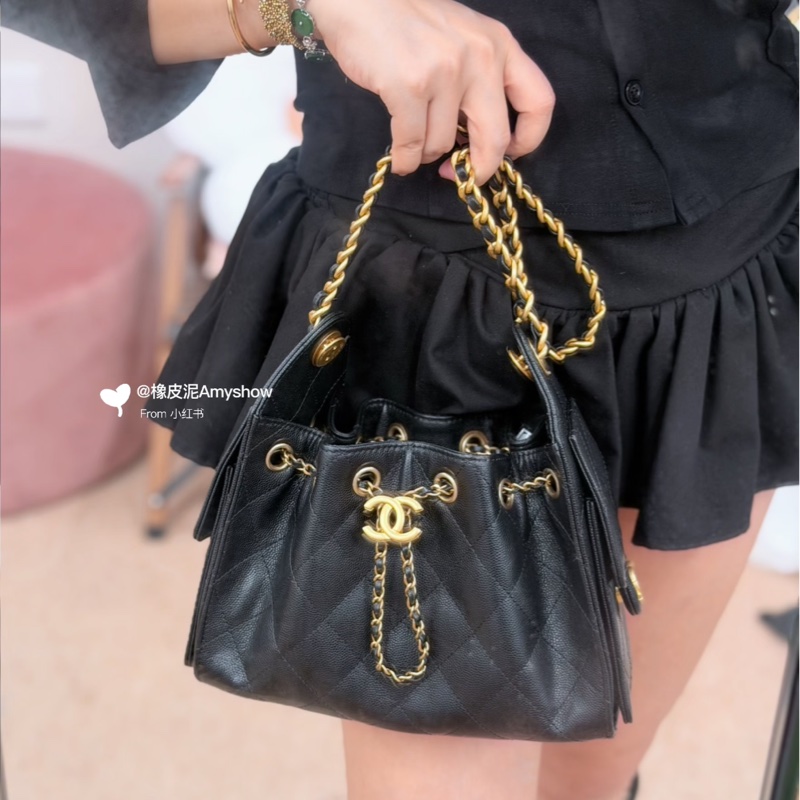 Chanel 25 Mini 黑金-2