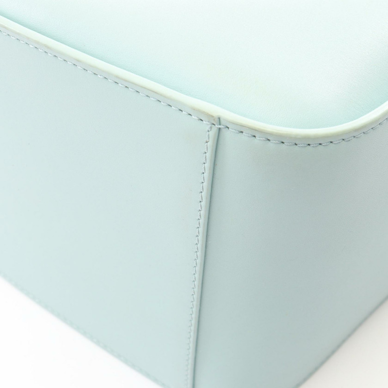 LOEWE Hammock Bag Compact 2-Way 手提包 皮革 藍色 二手 女士-9