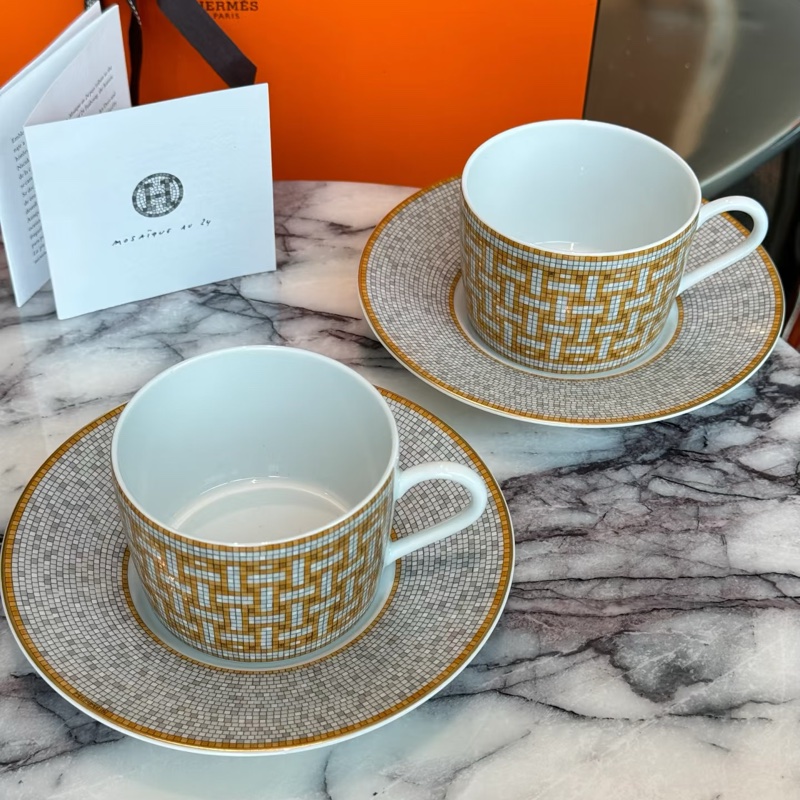 Hermes tea set經典金-1