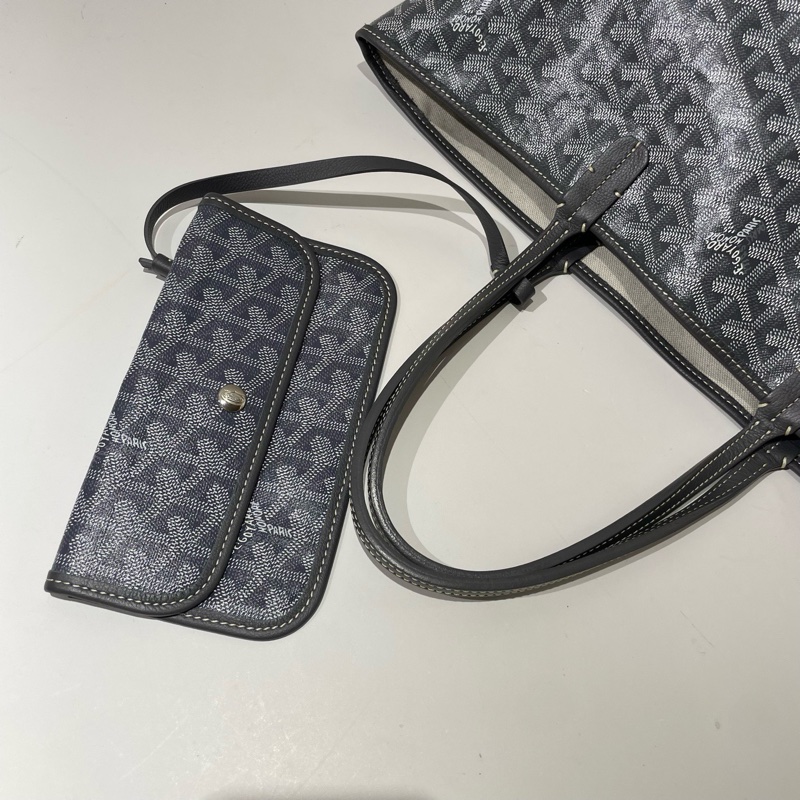 Goyard戈雅Saint Louis小號灰色 托特單肩包 尺寸約34*15*27cm 🈚附件-7