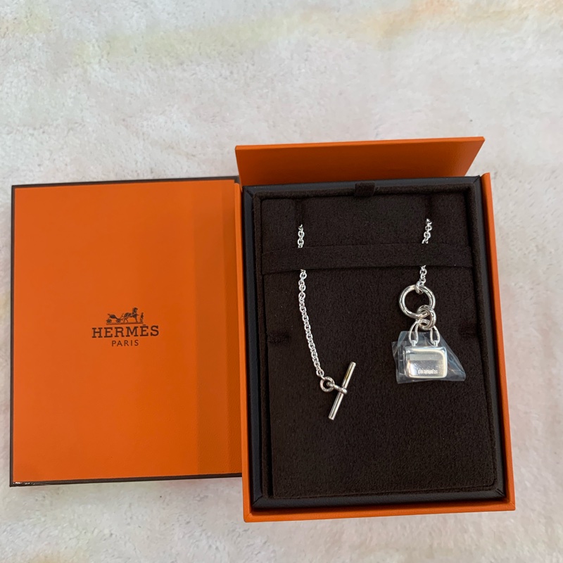 HERMES 康康銀項鏈-0