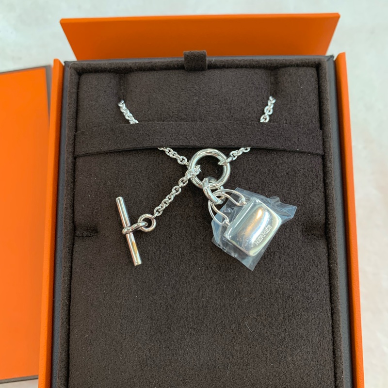 HERMES 康康銀項鏈-3