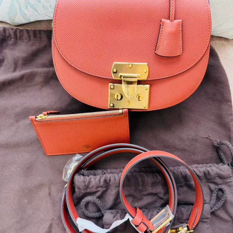 Moynat 馬鞍包 Flori 斜背包20×9×19cm 99新配件塵袋 肩帶-1