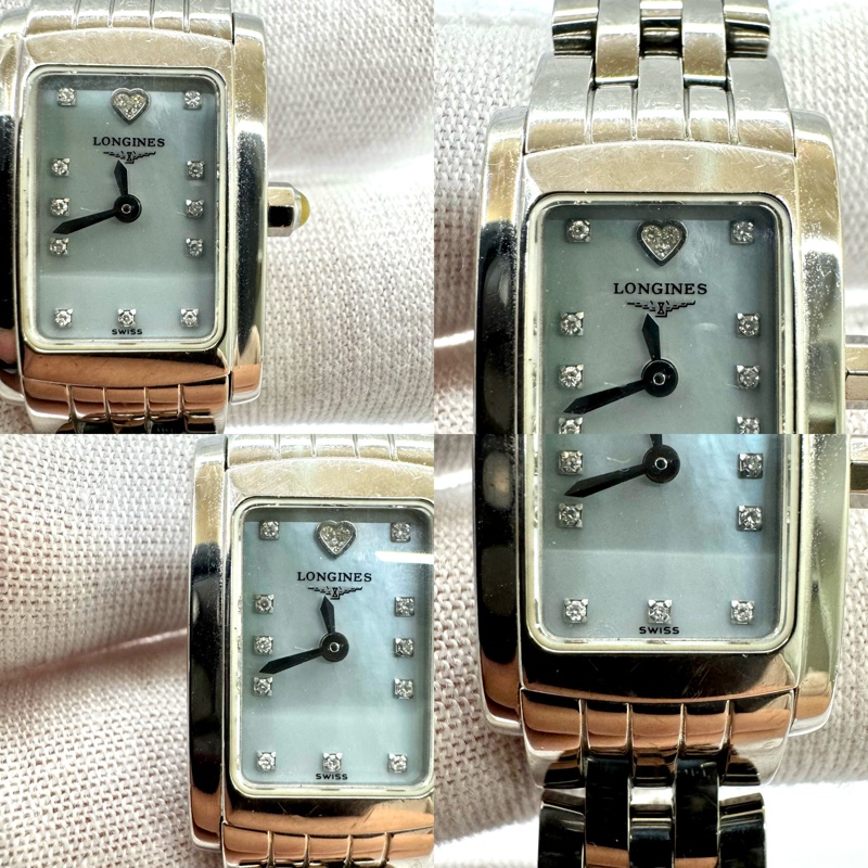 LONGINES 浪琴 DolceVita 方形珍珠母貝鑽錶 L5.158.4.-5