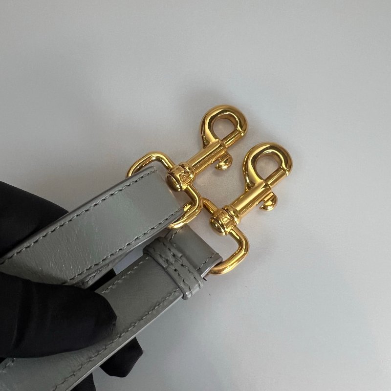 DIOR  灰皮革BOBBY中號 肩背包-10