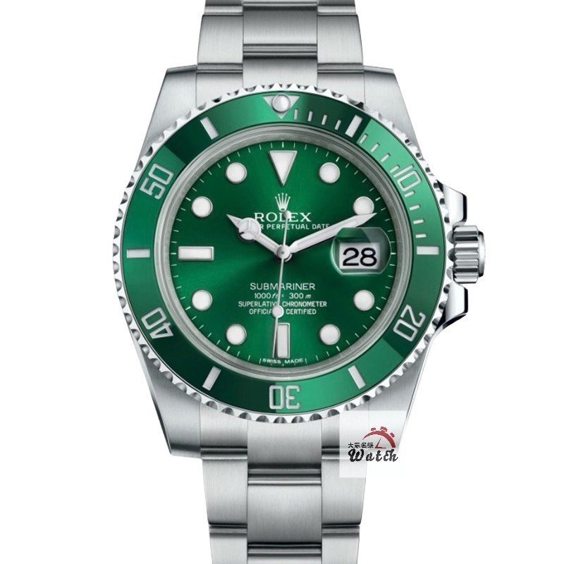 【大眾名錶】ROLEX 勞力士116610LV Submariner潛航者 2017/02全套 經典收藏 綠色面盤 綠水鬼 B1306-0