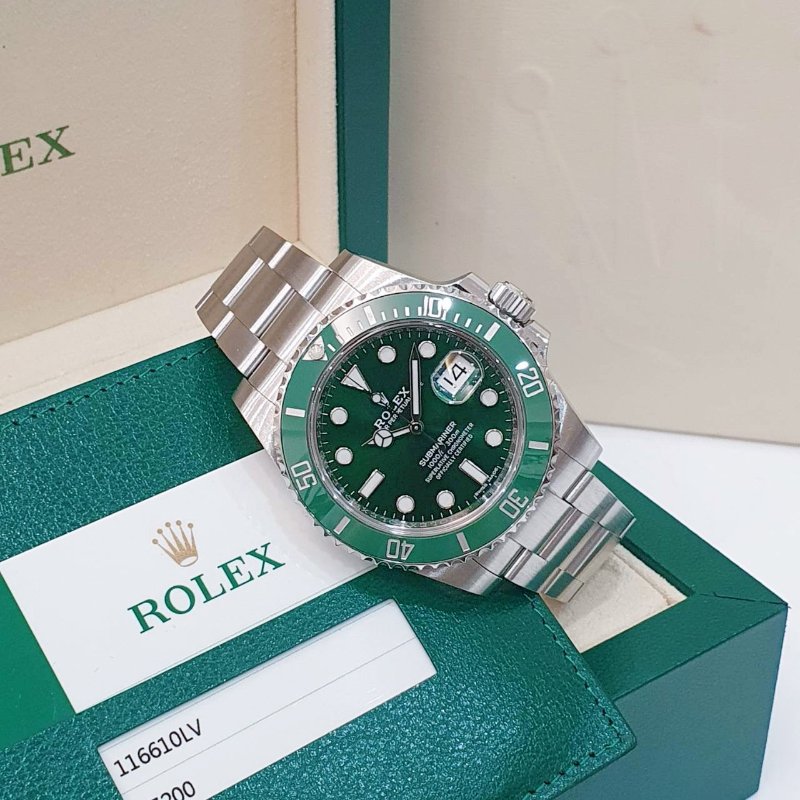 【大眾名錶】ROLEX 勞力士116610LV Submariner潛航者 2017/02全套 經典收藏 綠色面盤 綠水鬼 B1306-2
