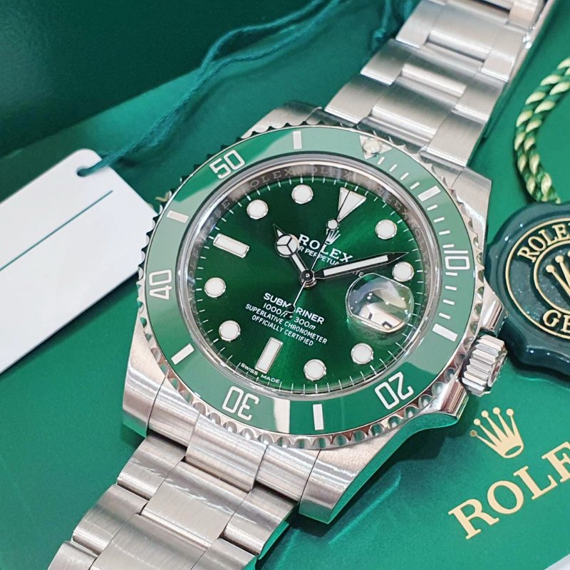【大眾名錶】ROLEX 勞力士116610LV Submariner潛航者 2017/02全套 經典收藏 綠色面盤 綠水鬼 B1306-5