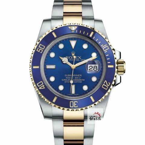 【大眾名錶】 Rolex 勞力士 116613LB Submariner潛航者 2017/08全配 熱門推薦 半金藍水鬼 B1307