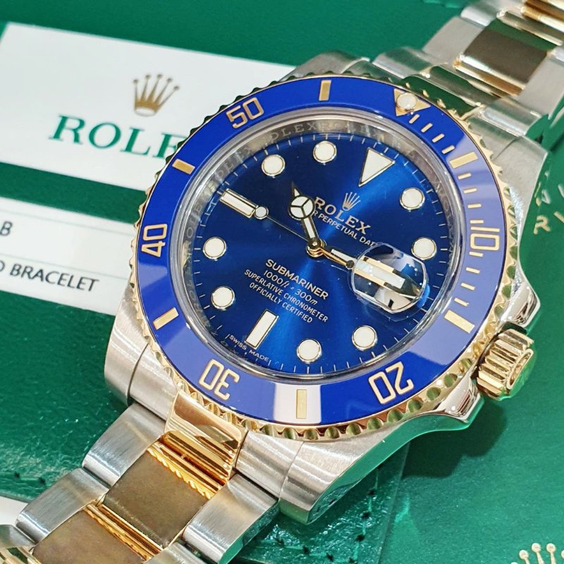 【大眾名錶】 Rolex 勞力士 116613LB Submariner潛航者 2017/08全配 熱門推薦 半金藍水鬼 B1307-5