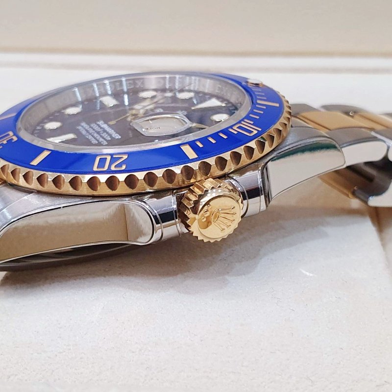 【大眾名錶】 Rolex 勞力士 126613LB 潛航者 2021/08綠卡 新款熱銷 半金藍水鬼 已貼膜 品相漂亮 B1309-6