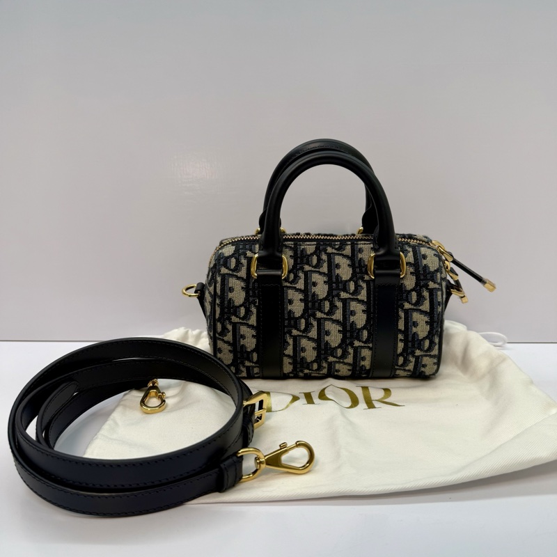 DIOR 迪奧 老花OBLIQUE MINI BOSTON手提斜背2WAY包-2