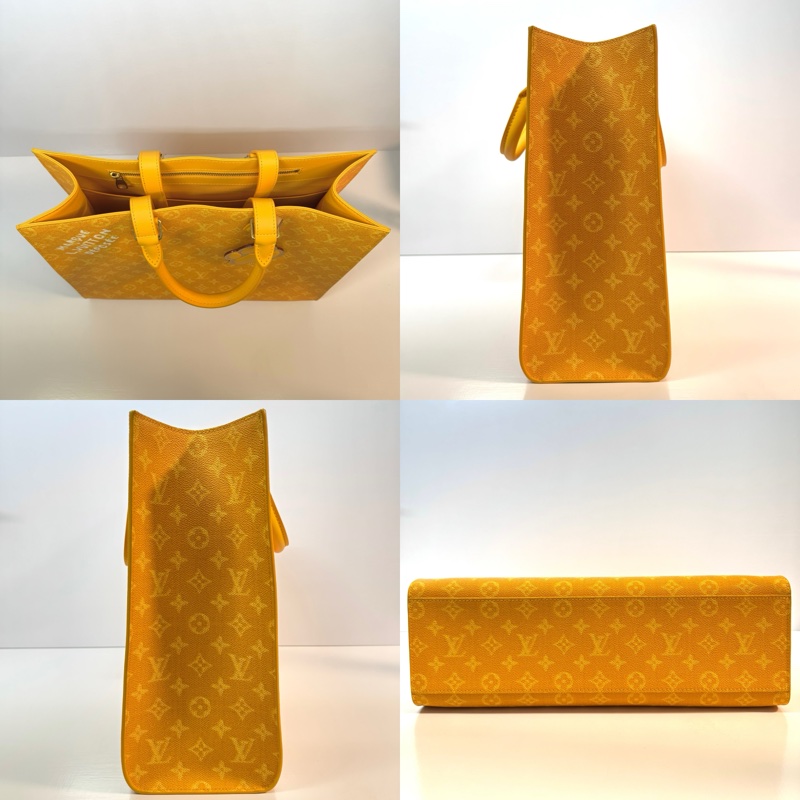 LOUIS VUITTON 路易威登 黃色ECLIPSE SAC PLAT 24H　TOTE手提包 M12683-3
