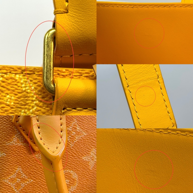 LOUIS VUITTON 路易威登 黃色ECLIPSE SAC PLAT 24H　TOTE手提包 M12683-7