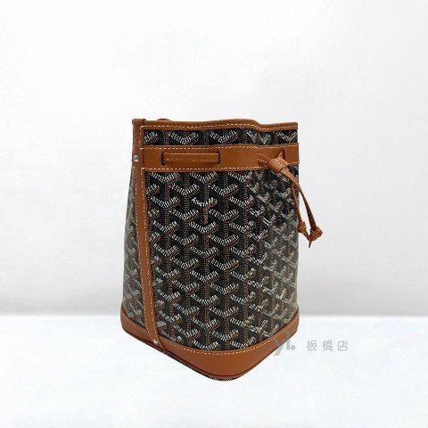 Y2031-GOYARD 棕色Petit flot水桶包-3