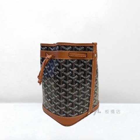 Y2031-GOYARD 棕色Petit flot水桶包-4