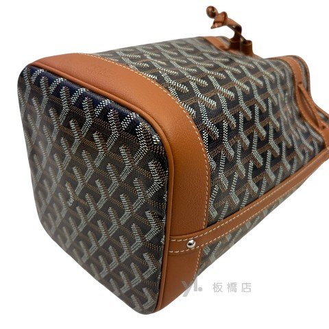 Y2031-GOYARD 棕色Petit flot水桶包-7