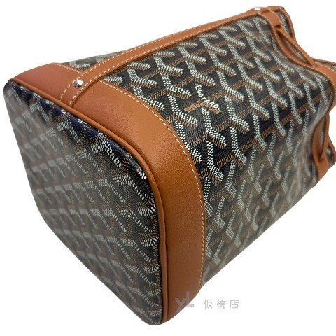 Y2031-GOYARD 棕色Petit flot水桶包-8