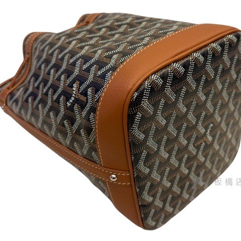 Y2031-GOYARD 棕色Petit flot水桶包-11