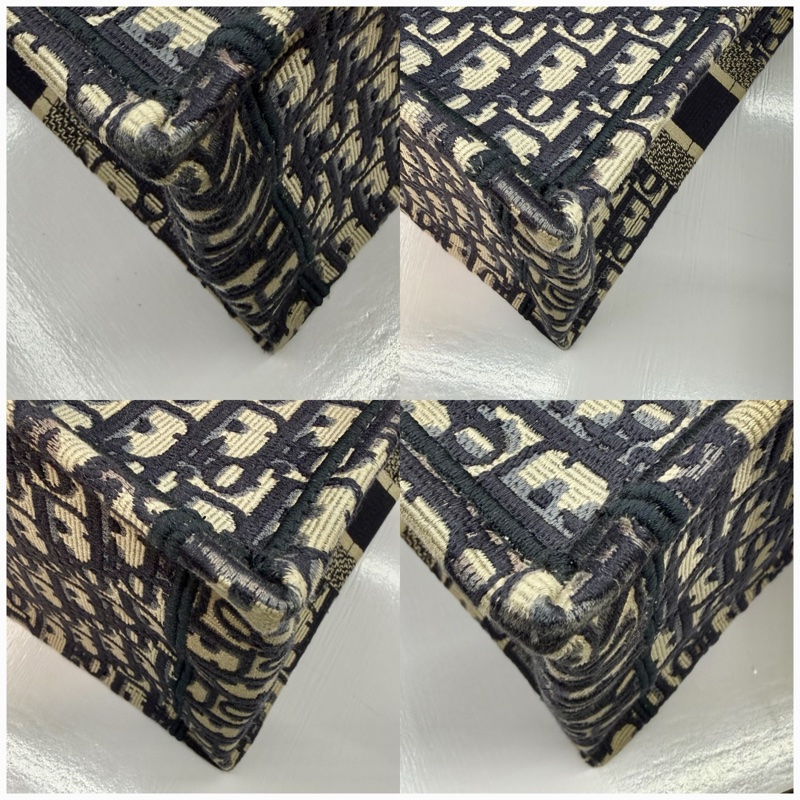 DIOR 迪奧 Book Tote Oblique 刺繡帆布中型托特包 50-MA-0199-4