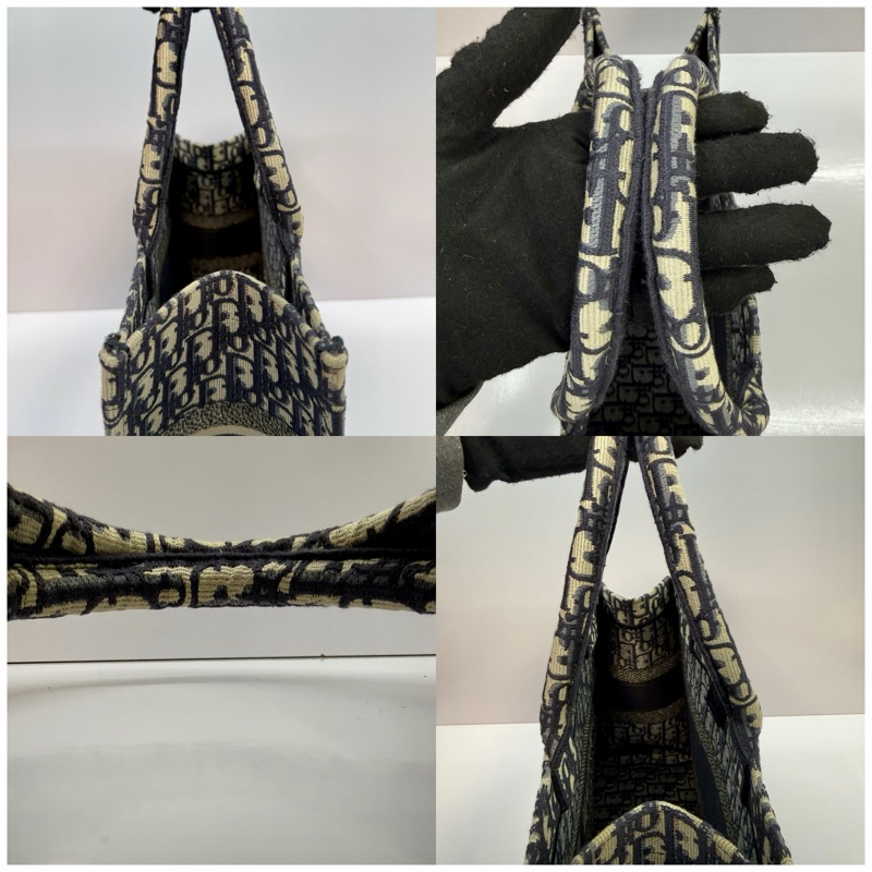 DIOR 迪奧 Book Tote Oblique 刺繡帆布中型托特包 50-MA-0199-5