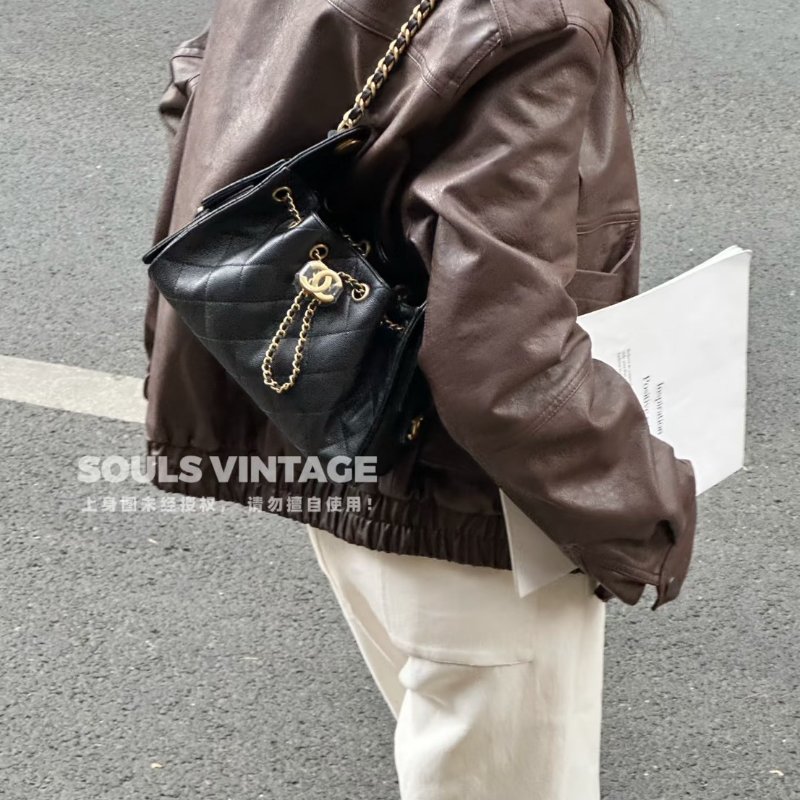 Chanel 25bag mini 黑金荔枝牛 2026/4月離櫃-1