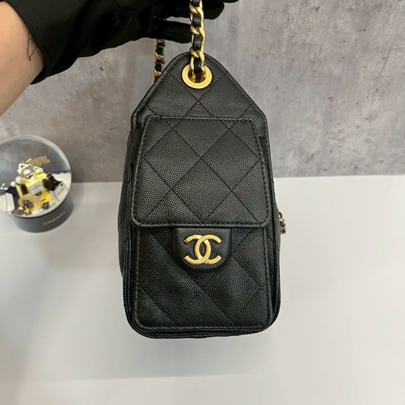 Chanel 25bag mini 黑金荔枝牛 2026/4月離櫃-4