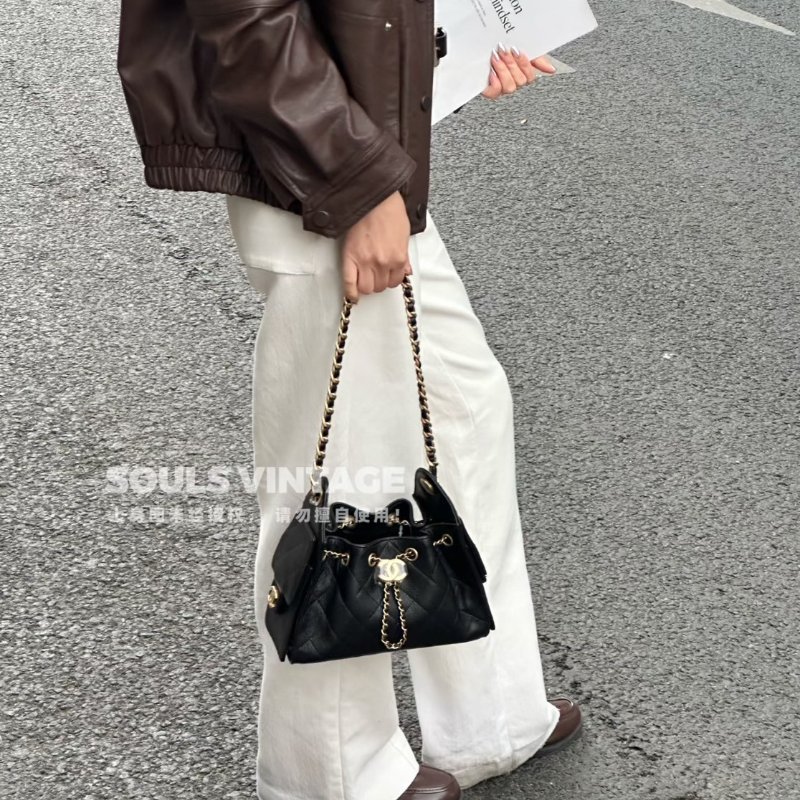 Chanel 25bag mini 黑金荔枝牛 2026/4月離櫃-5