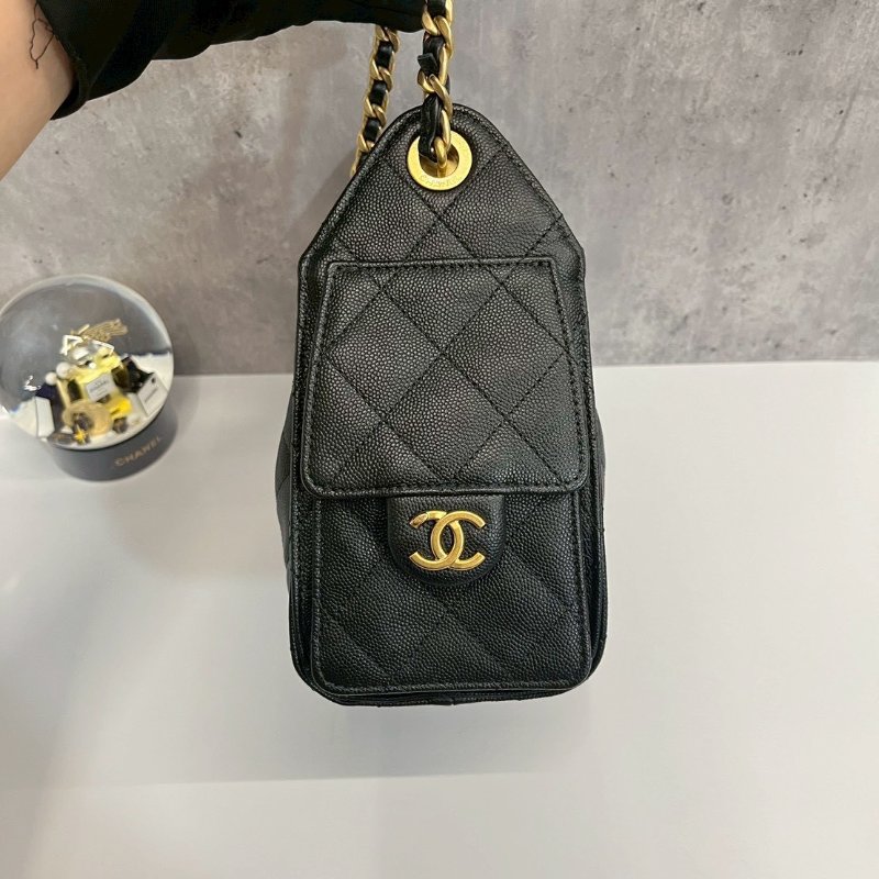 Chanel 25bag mini 黑金荔枝牛 2026/4月離櫃-6