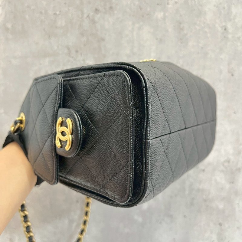 Chanel 25bag mini 黑金荔枝牛 2026/4月離櫃-9