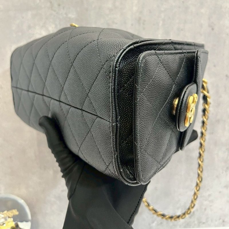 Chanel 25bag mini 黑金荔枝牛 2026/4月離櫃-10