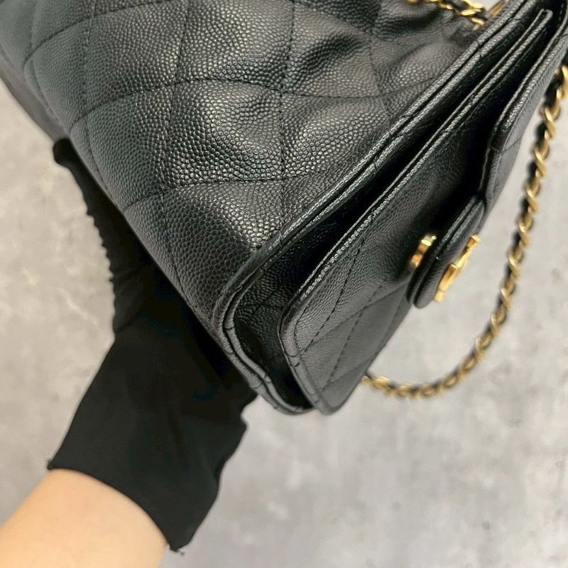 Chanel 25bag mini 黑金荔枝牛 2026/4月離櫃-12