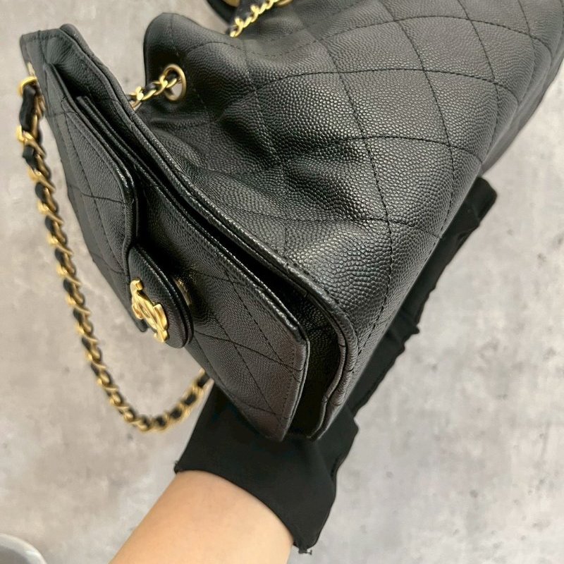 Chanel 25bag mini 黑金荔枝牛 2026/4月離櫃-13