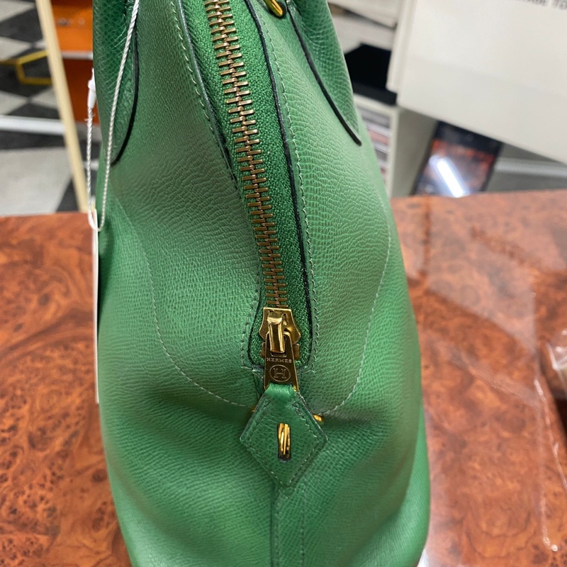 「JL精品代購」9新 HERMES 愛馬仕 Bolide 35 綠Kushbel-4